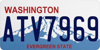 WA license plate ATV7969