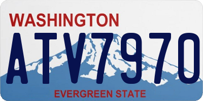 WA license plate ATV7970