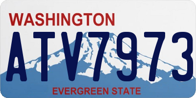 WA license plate ATV7973