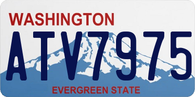 WA license plate ATV7975