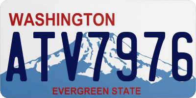 WA license plate ATV7976