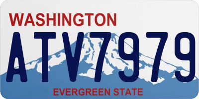 WA license plate ATV7979