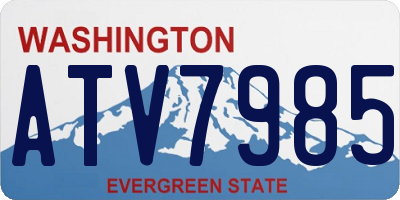 WA license plate ATV7985
