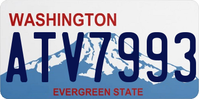 WA license plate ATV7993