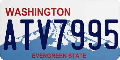 WA license plate ATV7995