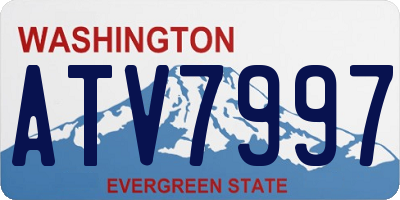 WA license plate ATV7997