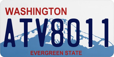 WA license plate ATV8011