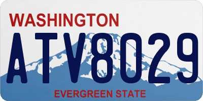WA license plate ATV8029