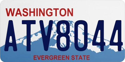 WA license plate ATV8044