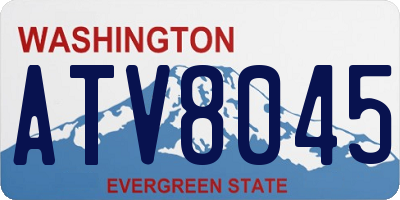 WA license plate ATV8045