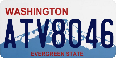 WA license plate ATV8046