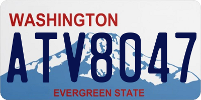 WA license plate ATV8047