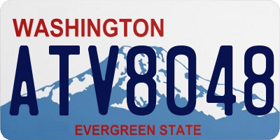 WA license plate ATV8048
