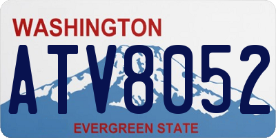 WA license plate ATV8052