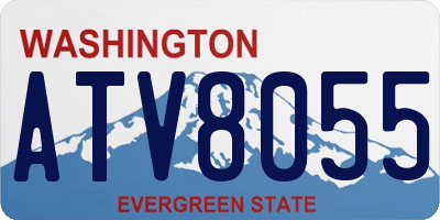 WA license plate ATV8055