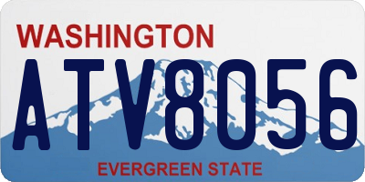 WA license plate ATV8056