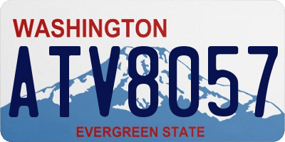 WA license plate ATV8057