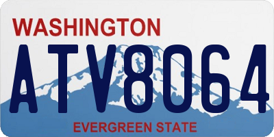 WA license plate ATV8064
