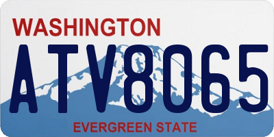 WA license plate ATV8065