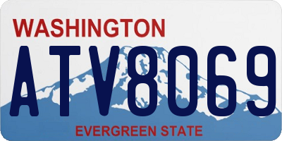 WA license plate ATV8069