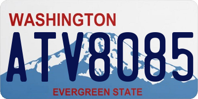 WA license plate ATV8085