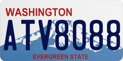 WA license plate ATV8088