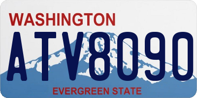 WA license plate ATV8090