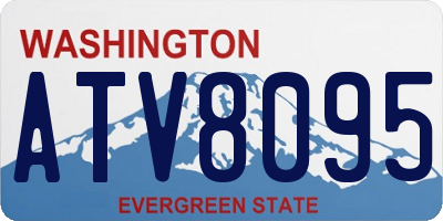 WA license plate ATV8095