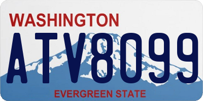 WA license plate ATV8099