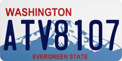 WA license plate ATV8107