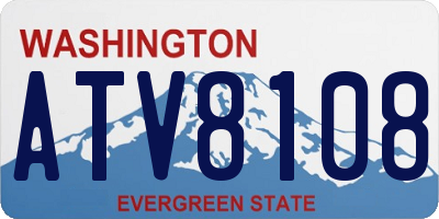 WA license plate ATV8108