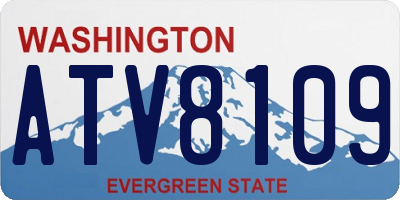 WA license plate ATV8109
