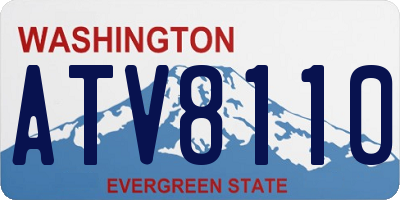 WA license plate ATV8110