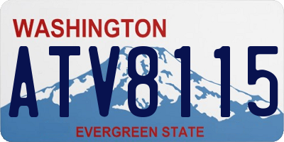 WA license plate ATV8115