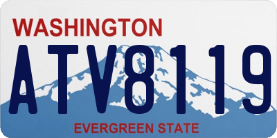 WA license plate ATV8119