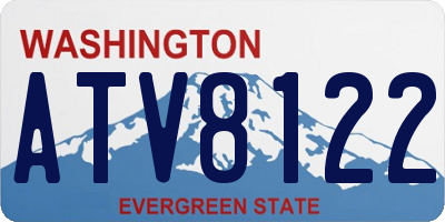 WA license plate ATV8122