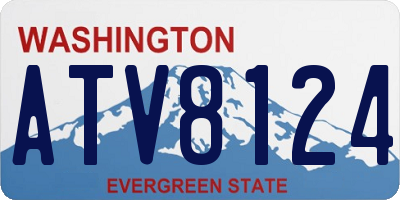 WA license plate ATV8124
