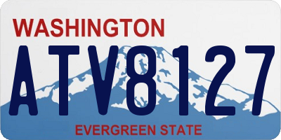 WA license plate ATV8127