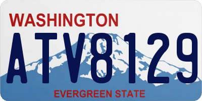 WA license plate ATV8129