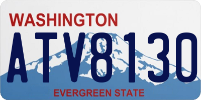 WA license plate ATV8130
