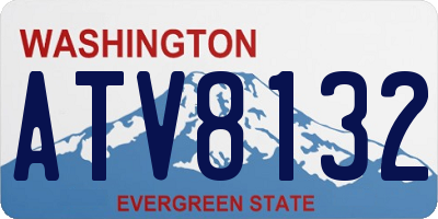 WA license plate ATV8132