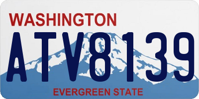 WA license plate ATV8139