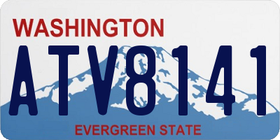WA license plate ATV8141