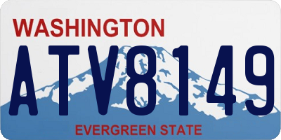 WA license plate ATV8149
