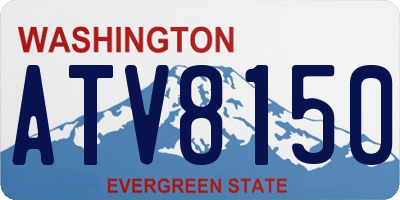 WA license plate ATV8150