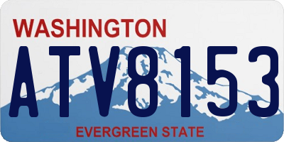 WA license plate ATV8153