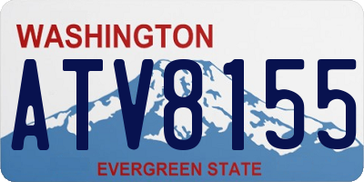 WA license plate ATV8155