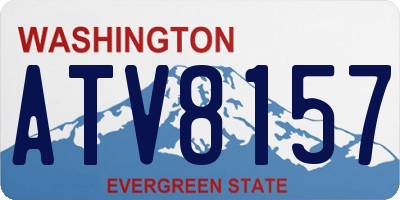 WA license plate ATV8157