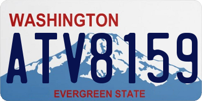 WA license plate ATV8159