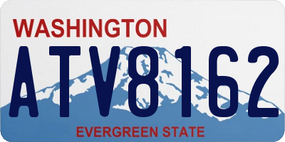 WA license plate ATV8162
